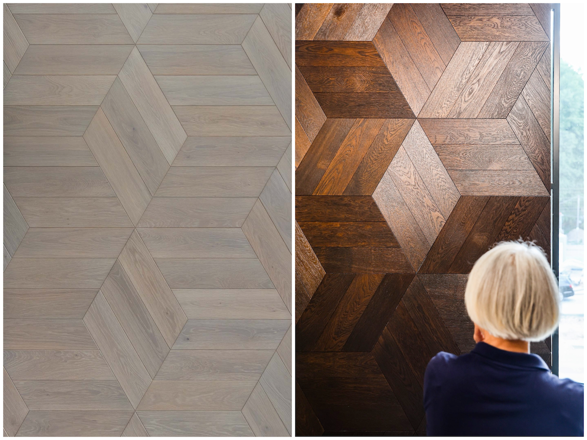 oak parquet floors